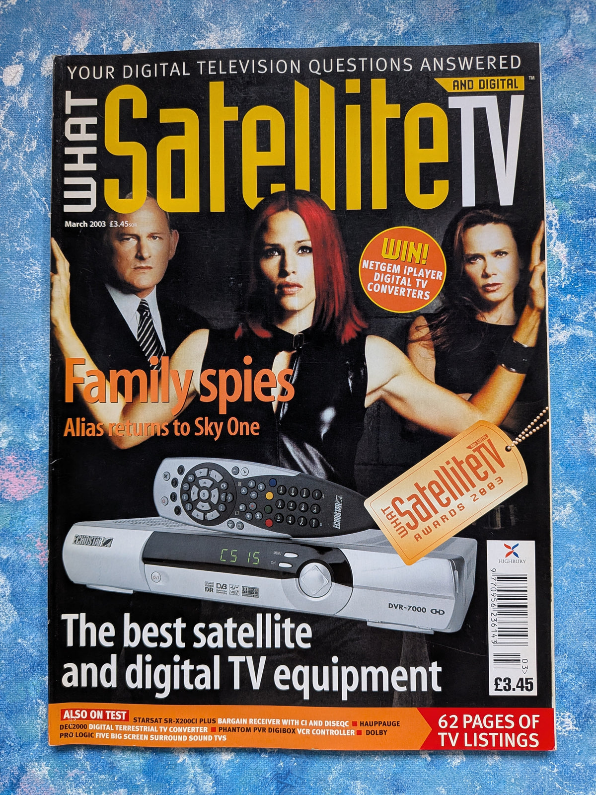 What Satellite & Digital TV Magazine March 2003 - Alias Jennifer Garner Cover
