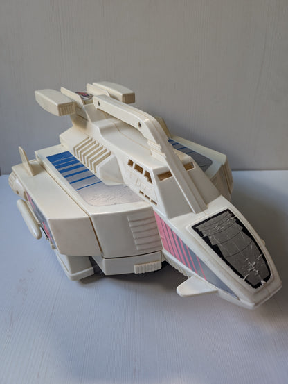 Vintage GoBots Transformers Andro Base Space Shuttle Carry Case, 1985, Blue Box