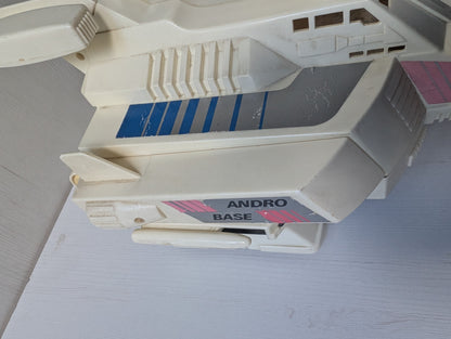 Vintage GoBots Transformers Andro Base Space Shuttle Carry Case, 1985, Blue Box