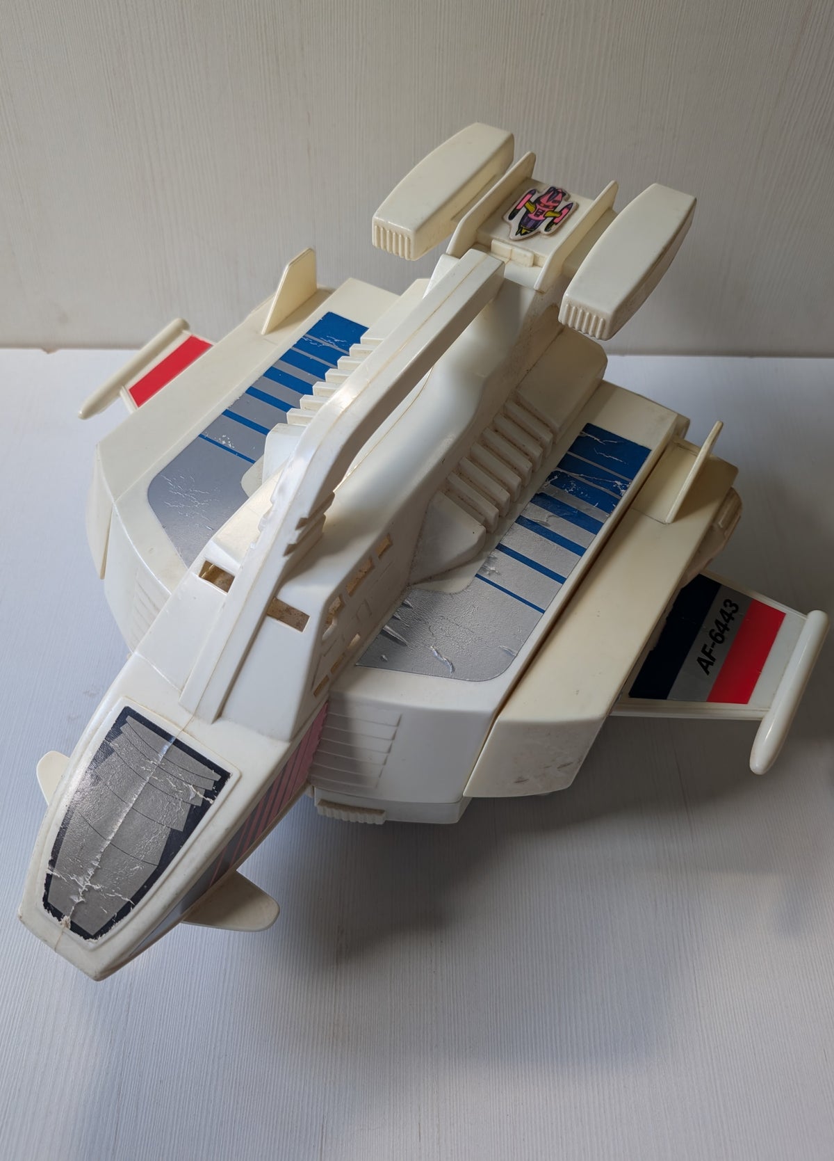 Vintage GoBots Transformers Andro Base Space Shuttle Carry Case, 1985, Blue Box