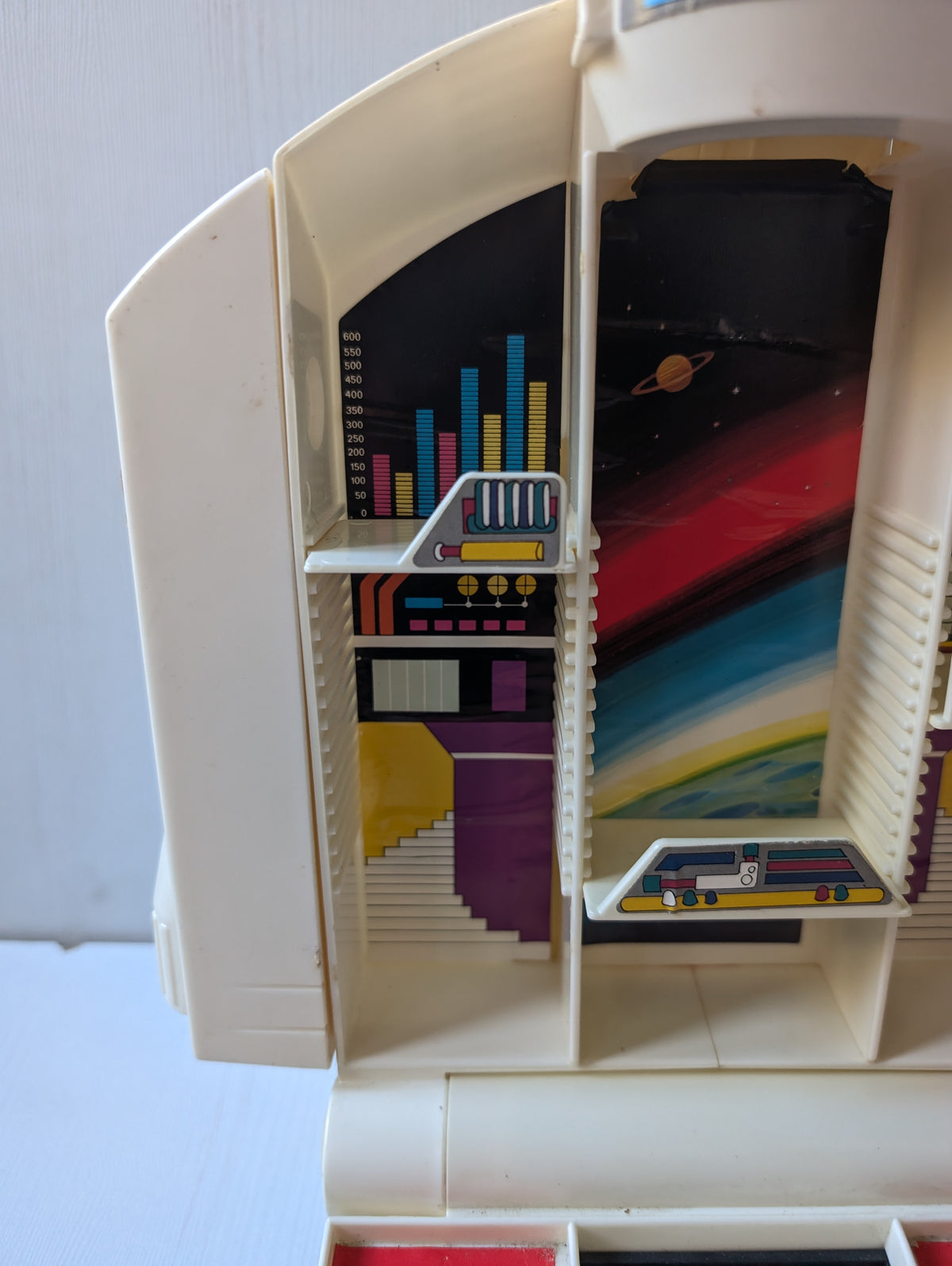 Vintage GoBots Transformers Andro Base Space Shuttle Carry Case, 1985, Blue Box