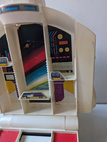 Vintage GoBots Transformers Andro Base Space Shuttle Carry Case, 1985, Blue Box