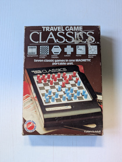 Vintage Peter Pan Travel Game Classics 7-in-1 Magnetic Board Game - 1970s
