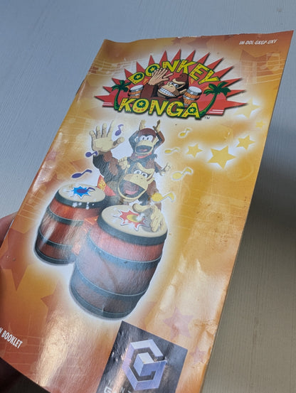 Donkey Konga Bongos and Game - 2004 - Nintendo GameCube - Tested/Working