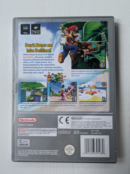 Super Mario Sunshine (Player's Choice) - 2002, Nintendo GameCube, Tested/Working