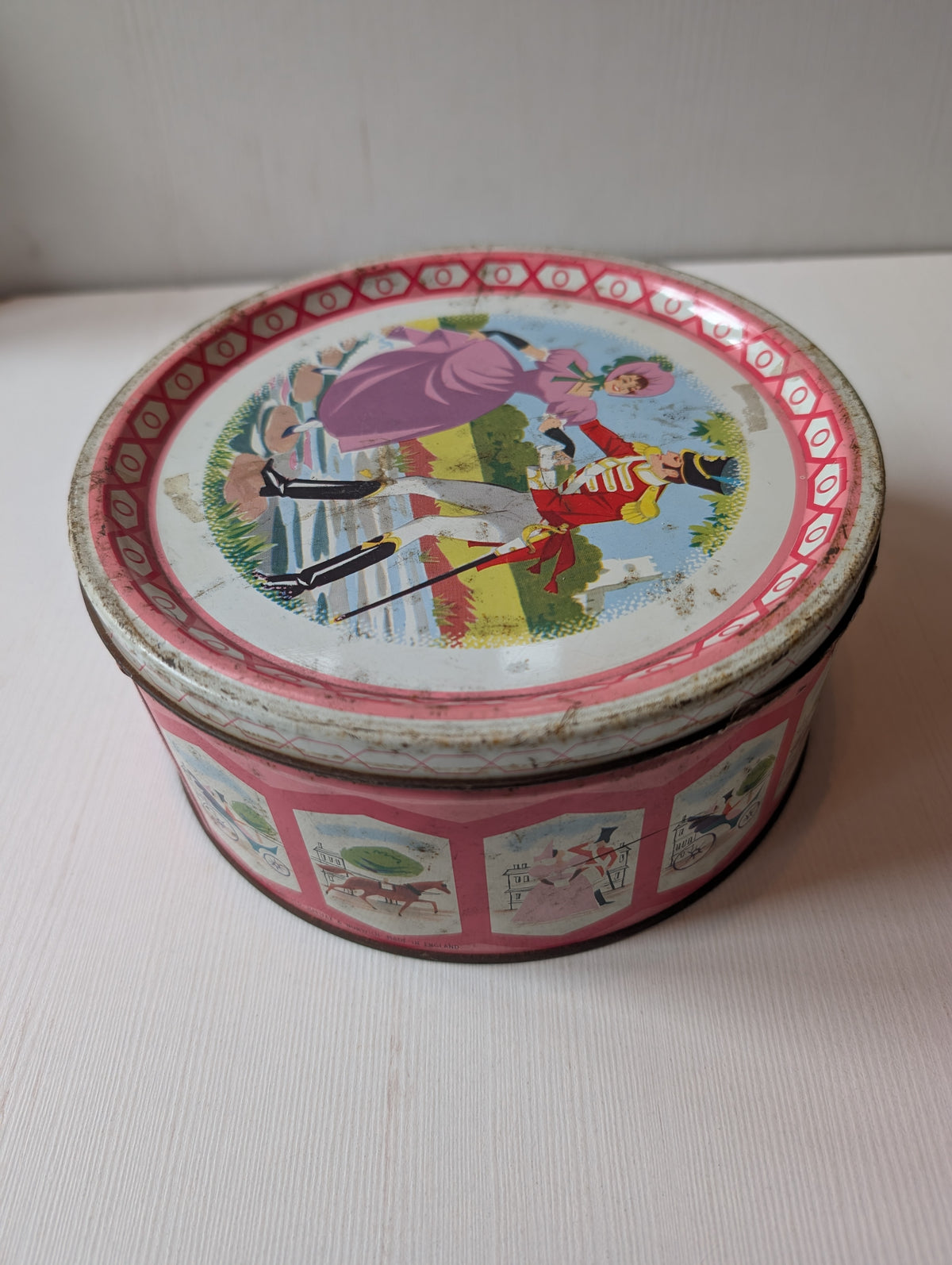 Vintage Quality Street Sweets Tin (Empty) "Major and Miss" Design, 1960s Approx