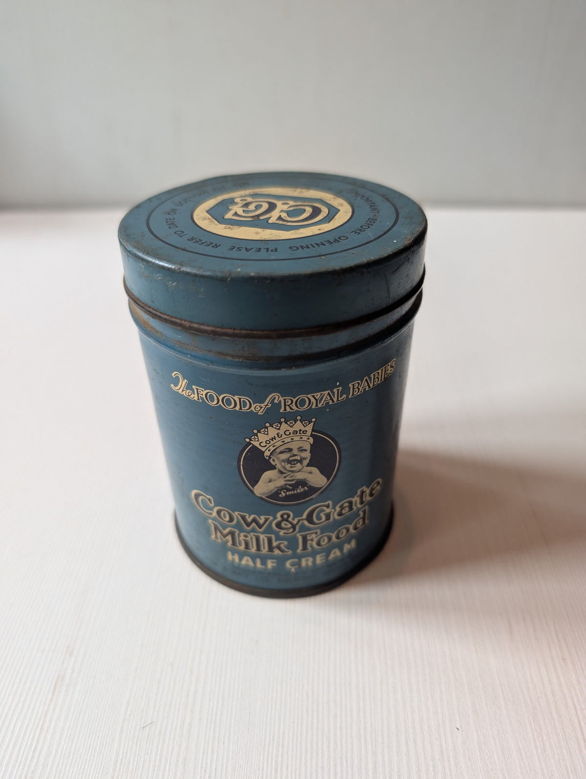 Vintage Cow & Gate Milk Food Tin (Empty) - 1950s Approx