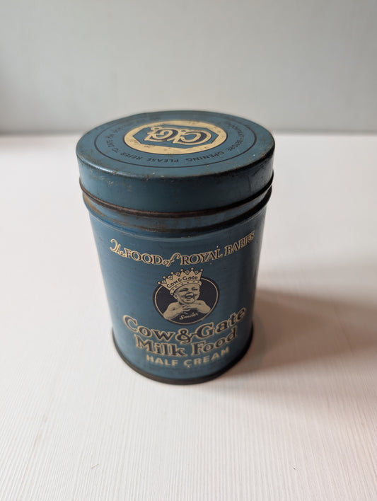 Vintage Cow & Gate Milk Food Tin (Empty) - 1950s Approx
