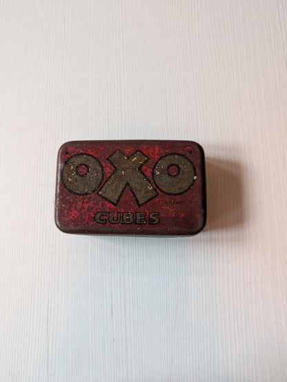 Vintage Small Oxo Cubes Tin (Empty) - 1940s Approx