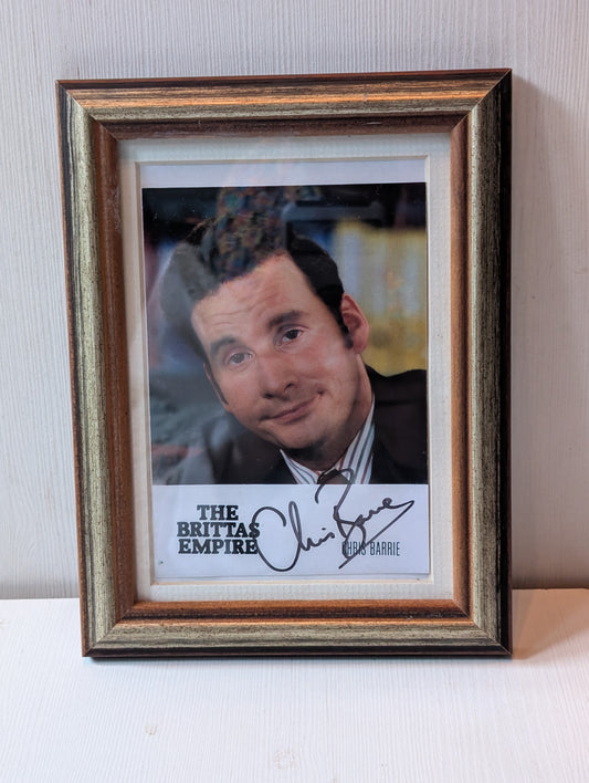 Vintage The Brittas Empire Chris Barrie Autographed Photo in Frame