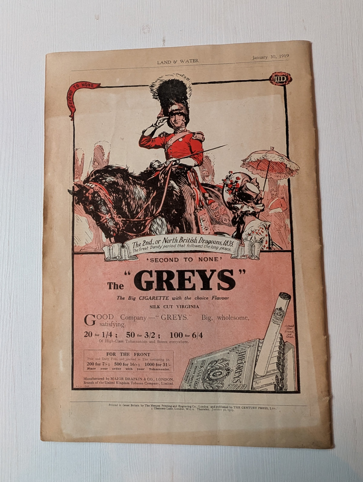 Land & Water Magazine No. 2960 - Thursday, January 30th 1919