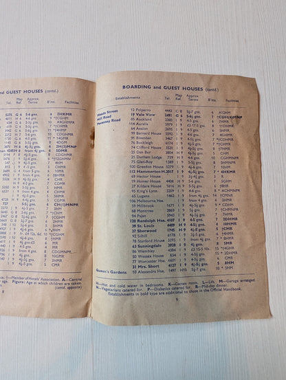 Vintage Holiday Accommodation at Eastbourne Booklet - 1950s Approx