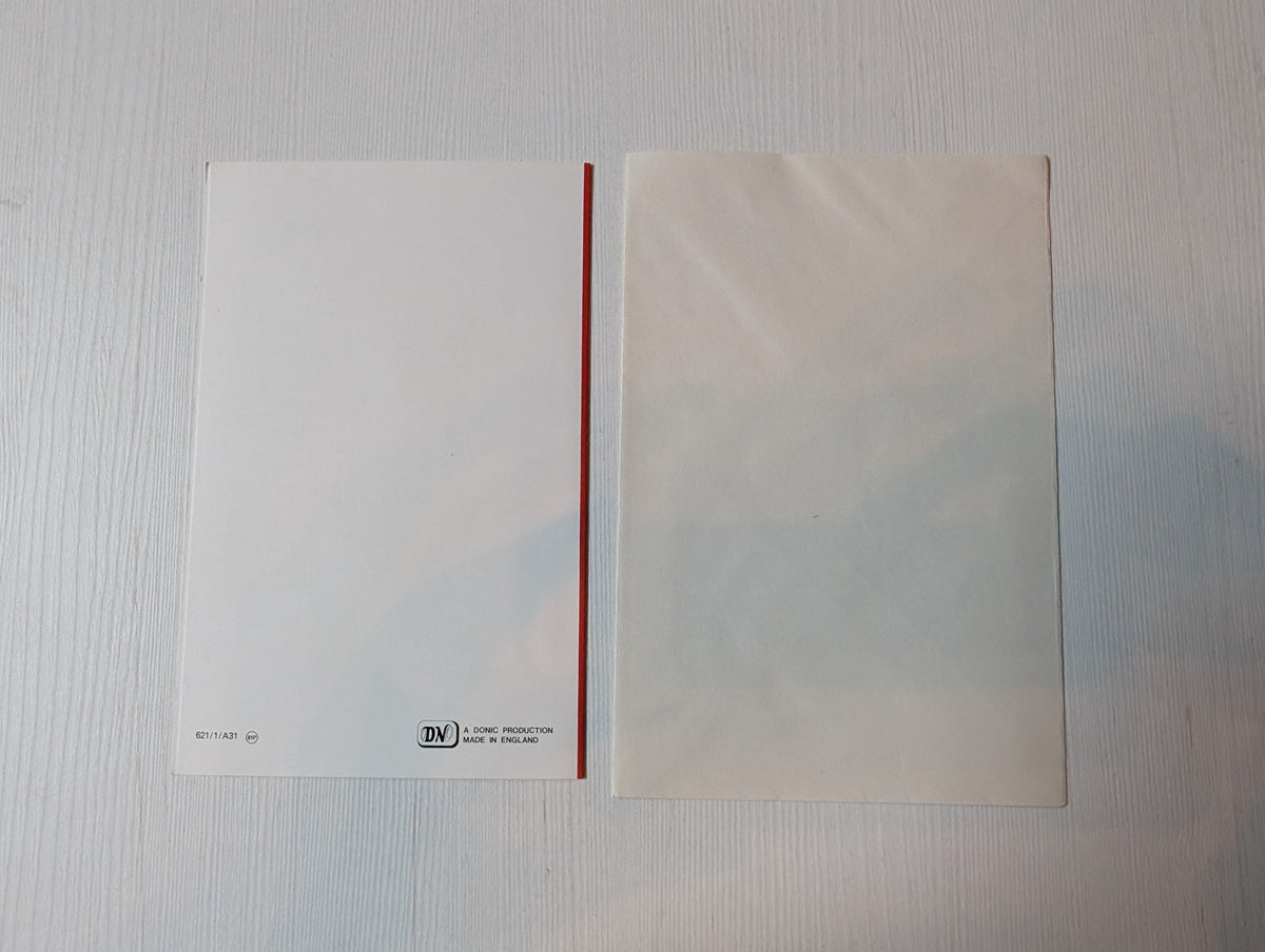 Vintage David Bowie Ziggy Stardust Birthday Card + Envelope - Unused