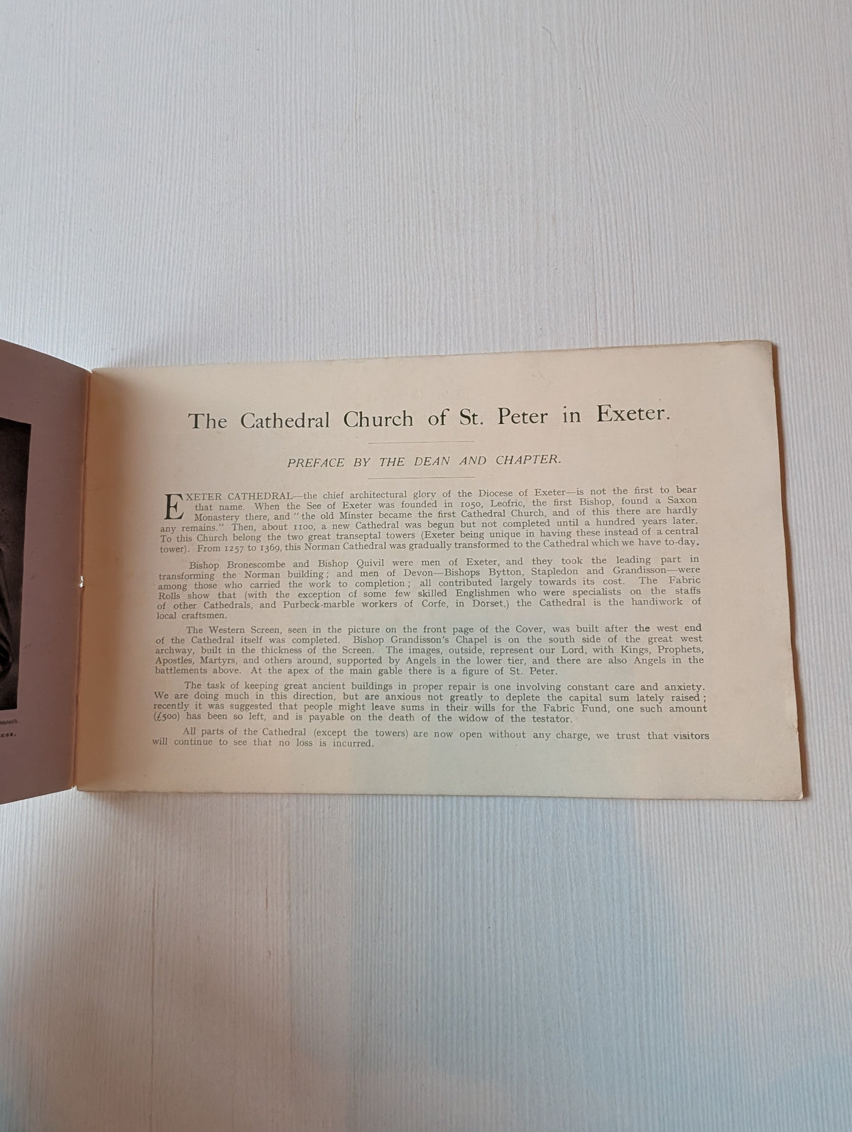 Exeter Cathedral: Pictures, Notes, and a Plan Booklet - 5th Edition - April 1927