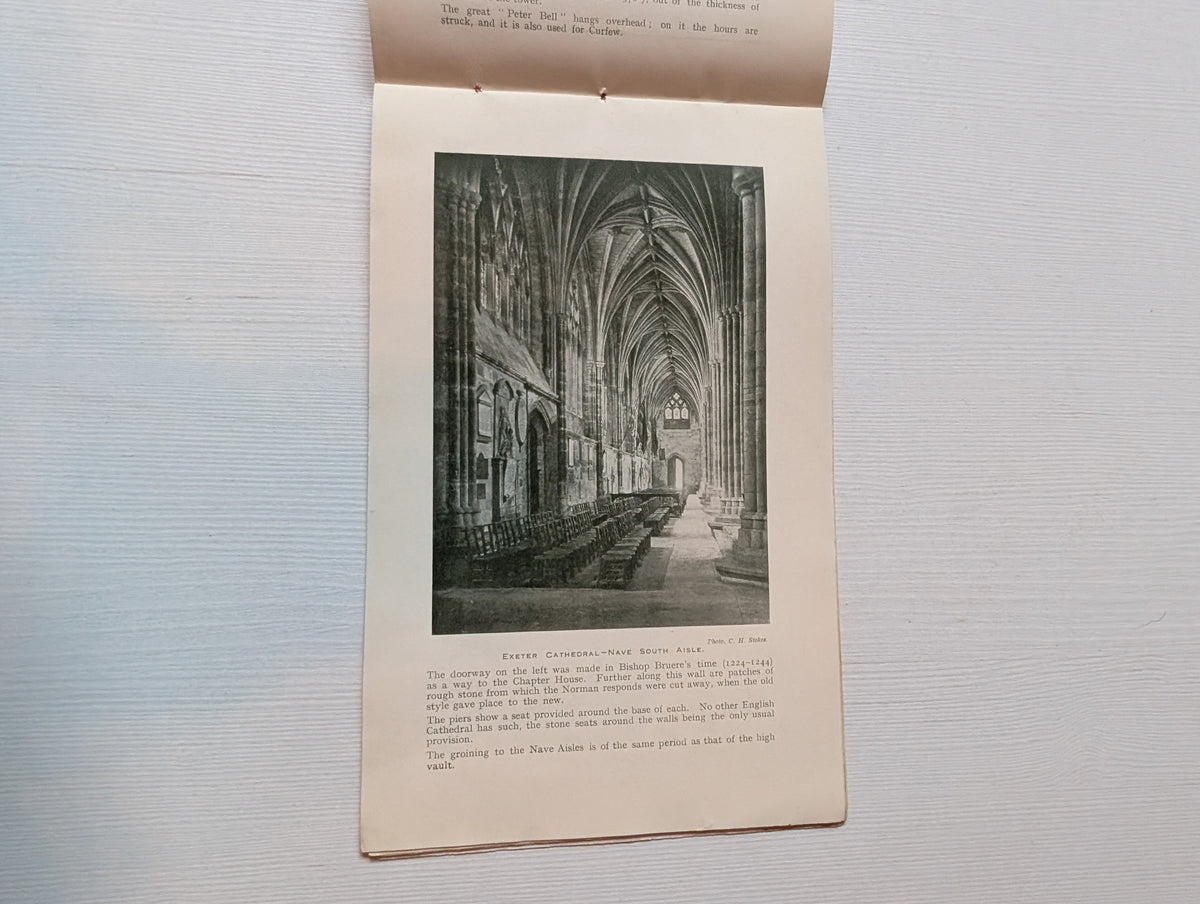 Exeter Cathedral: Pictures, Notes, and a Plan Booklet - 5th Edition - April 1927