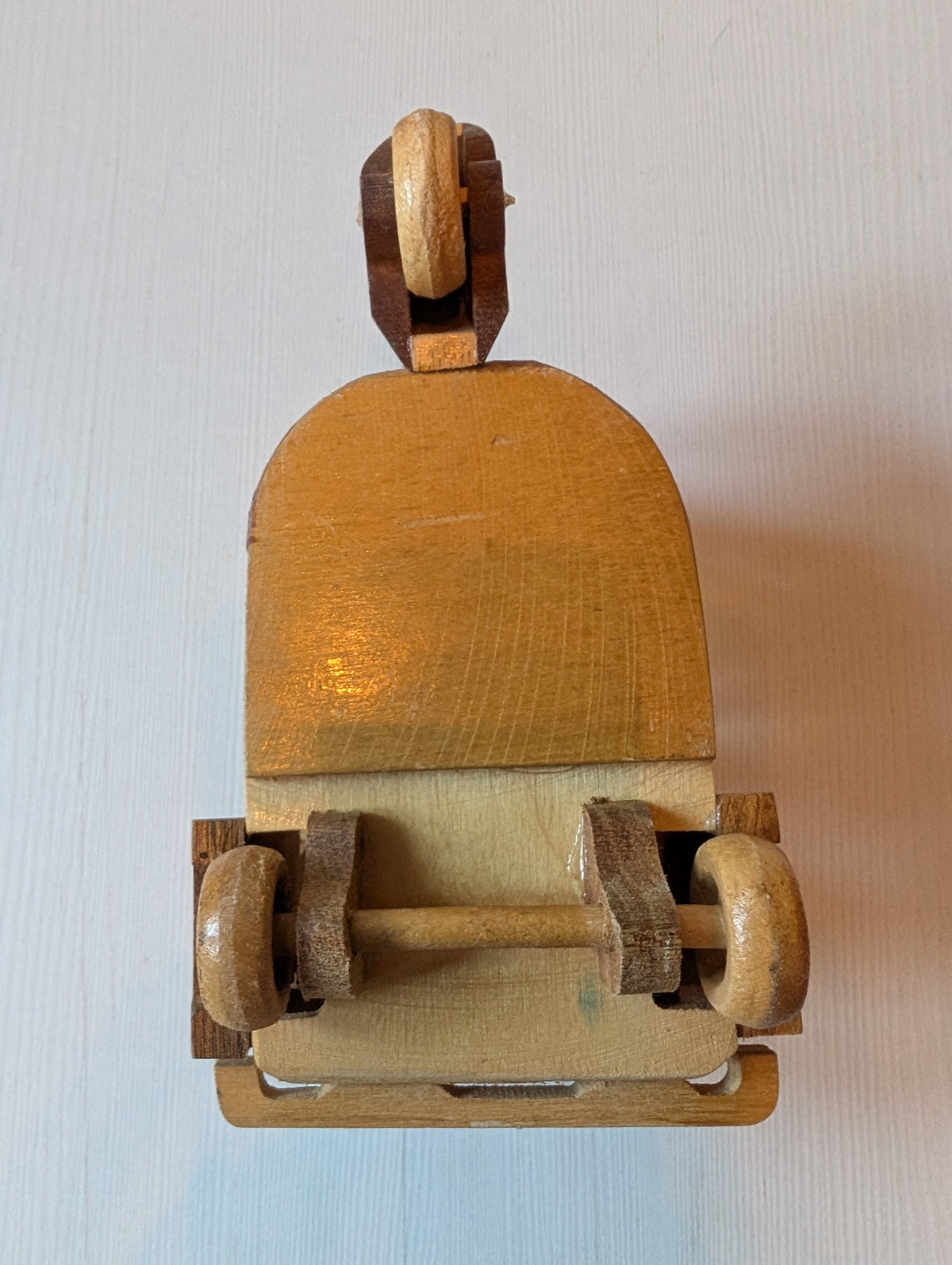 Vintage Wooden Tuk-Tuk/Auto-Rickshaw Toy Vehicle