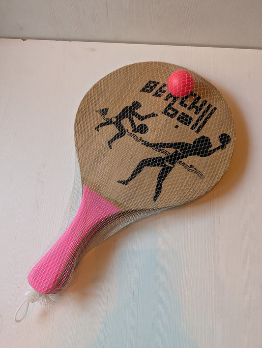 Wooden Beach Tennis Set - Beach Ball