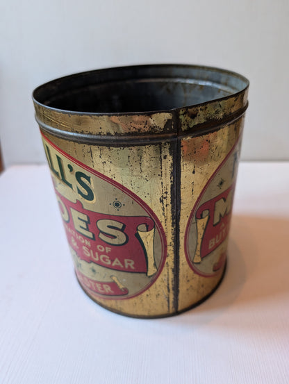 Vintage Nuttall's Mintoes Large Sweets Tin (Empty) - 1950's Approx, No Lid