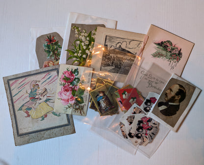 Antique and Vintage Paper Ephemera Bundle - x10 Pieces For Scrapbooking/Crafts #6