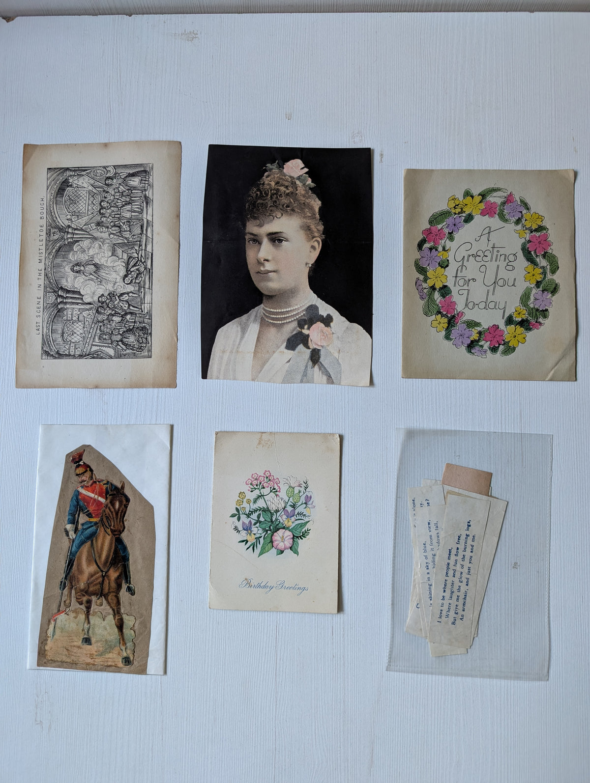 Antique and Vintage Paper Ephemera Bundle - x10 Pieces For Scrapbooking/Crafts #4