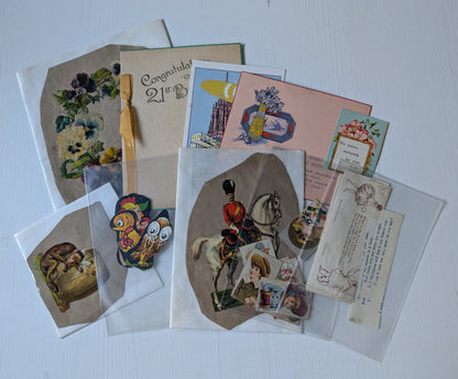 Antique and Vintage Paper Ephemera Bundle - x10 Pieces For Scrapbooking/Crafts #2