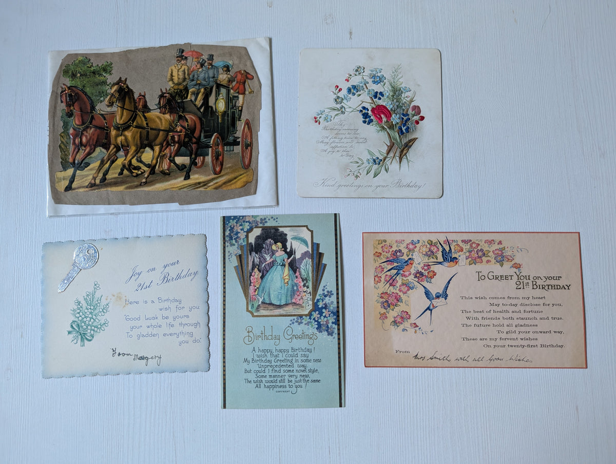 Antique and Vintage Paper Ephemera Bundle - x10 Pieces For Scrapbooking/Crafts #1