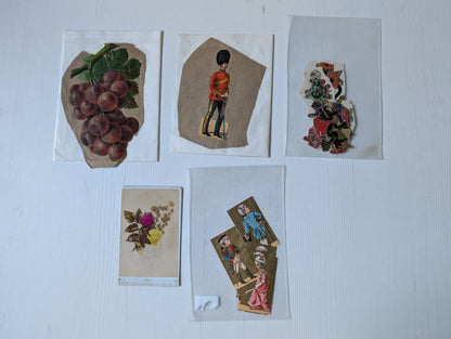 Antique and Vintage Paper Ephemera Bundle - x10 Pieces For Scrapbooking/Crafts #1