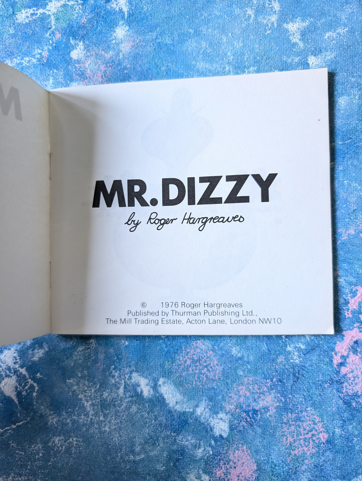 Mr Dizzy by Roger Hargreaves - 1976 - Thurman Publishing Ltd