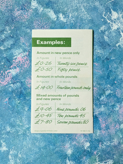 Vintage Post Office Telecommunications Decimal Currency Guide Leaflet - 1971