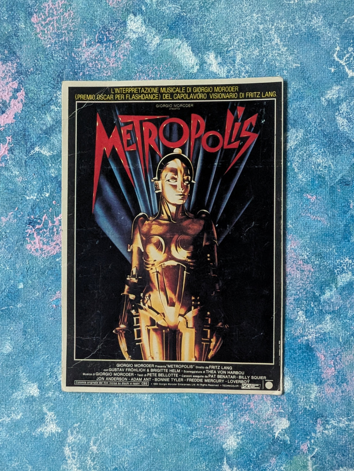 Vintage French-Language Metropolis Movie Postcard