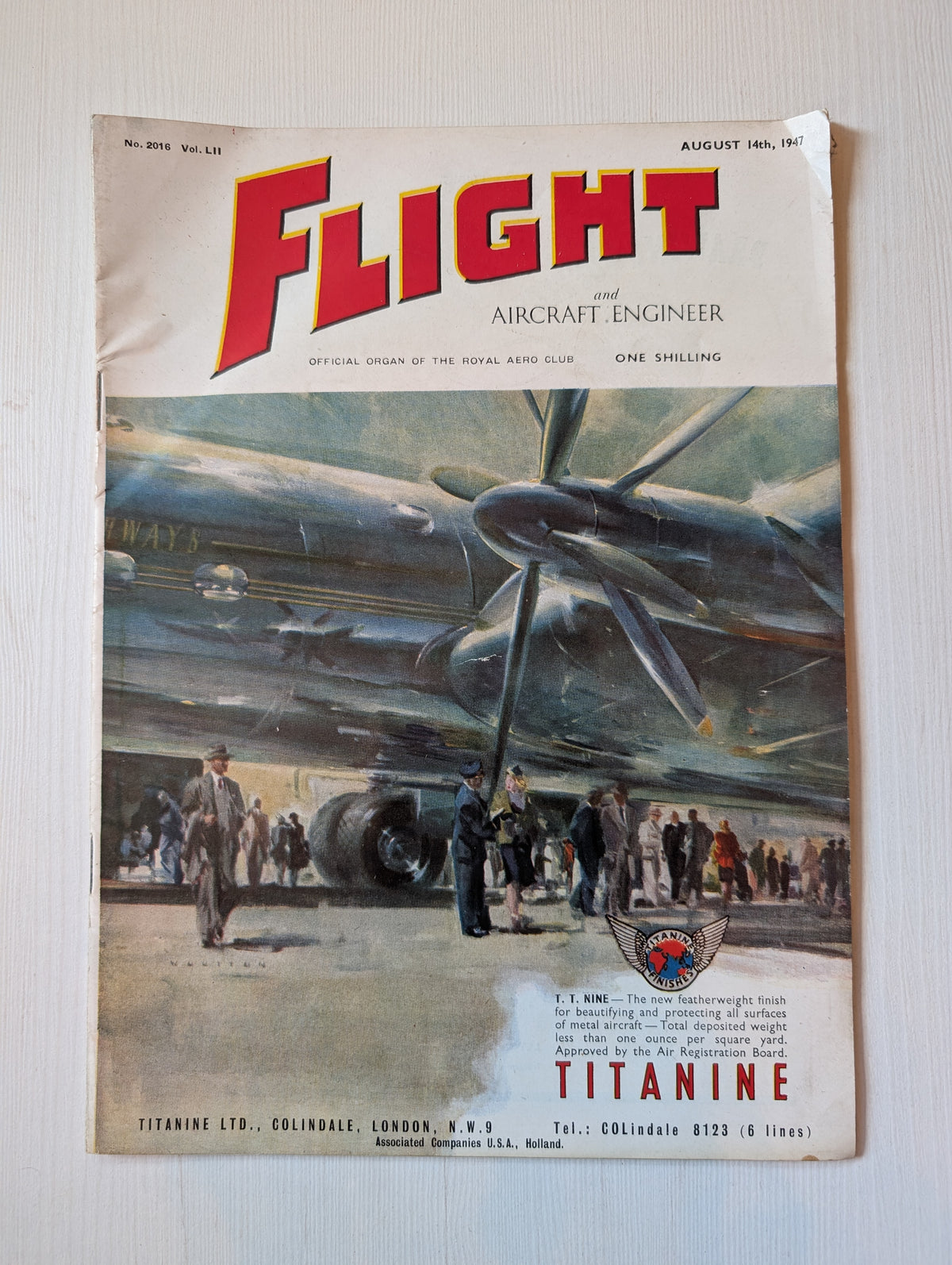 Flight and Aircraft Engineer Magazine No. 2016 - August 14th, 1947