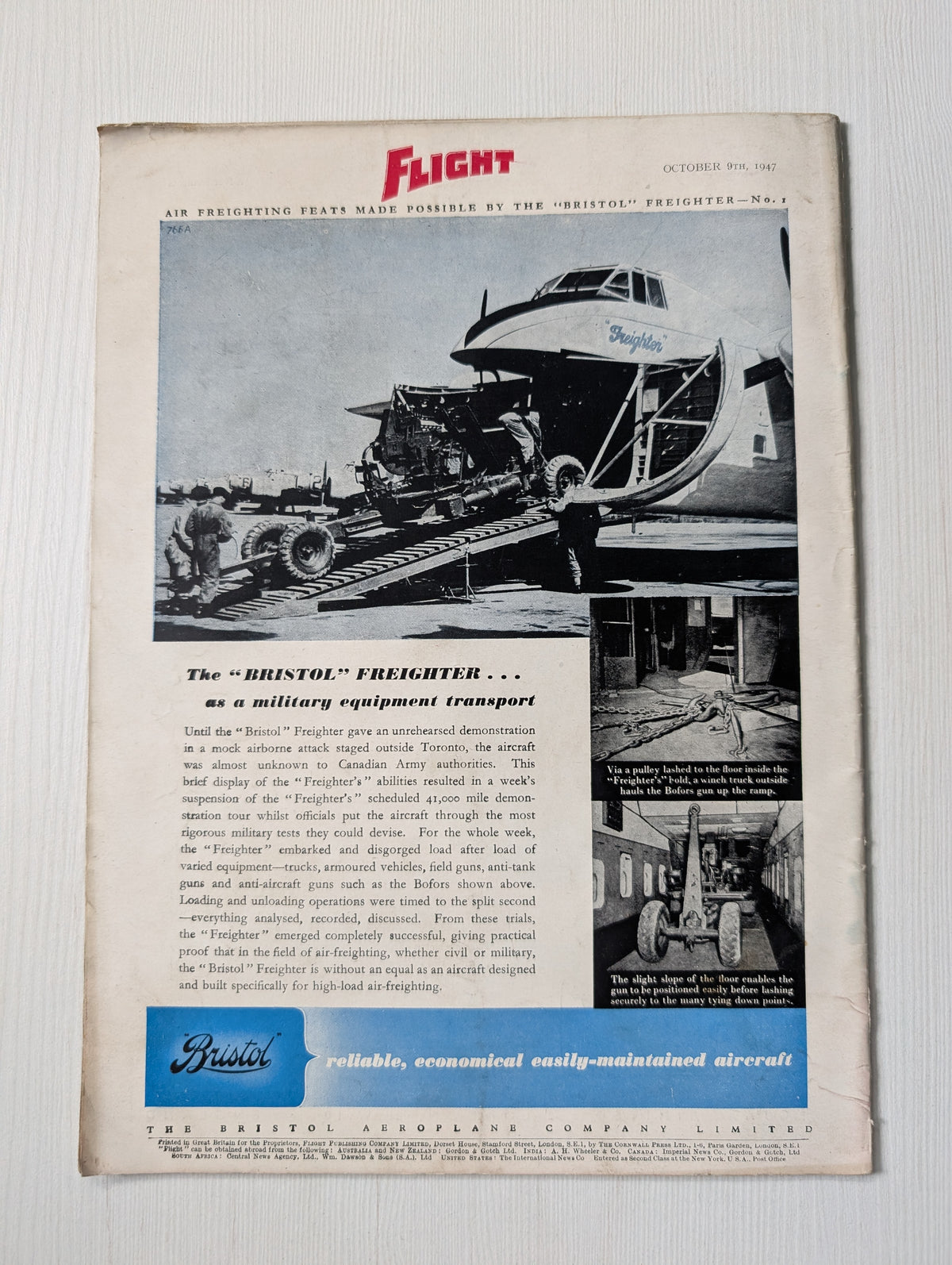 Flight and Aircraft Engineer Magazine No. 2024 - October 9th, 1947