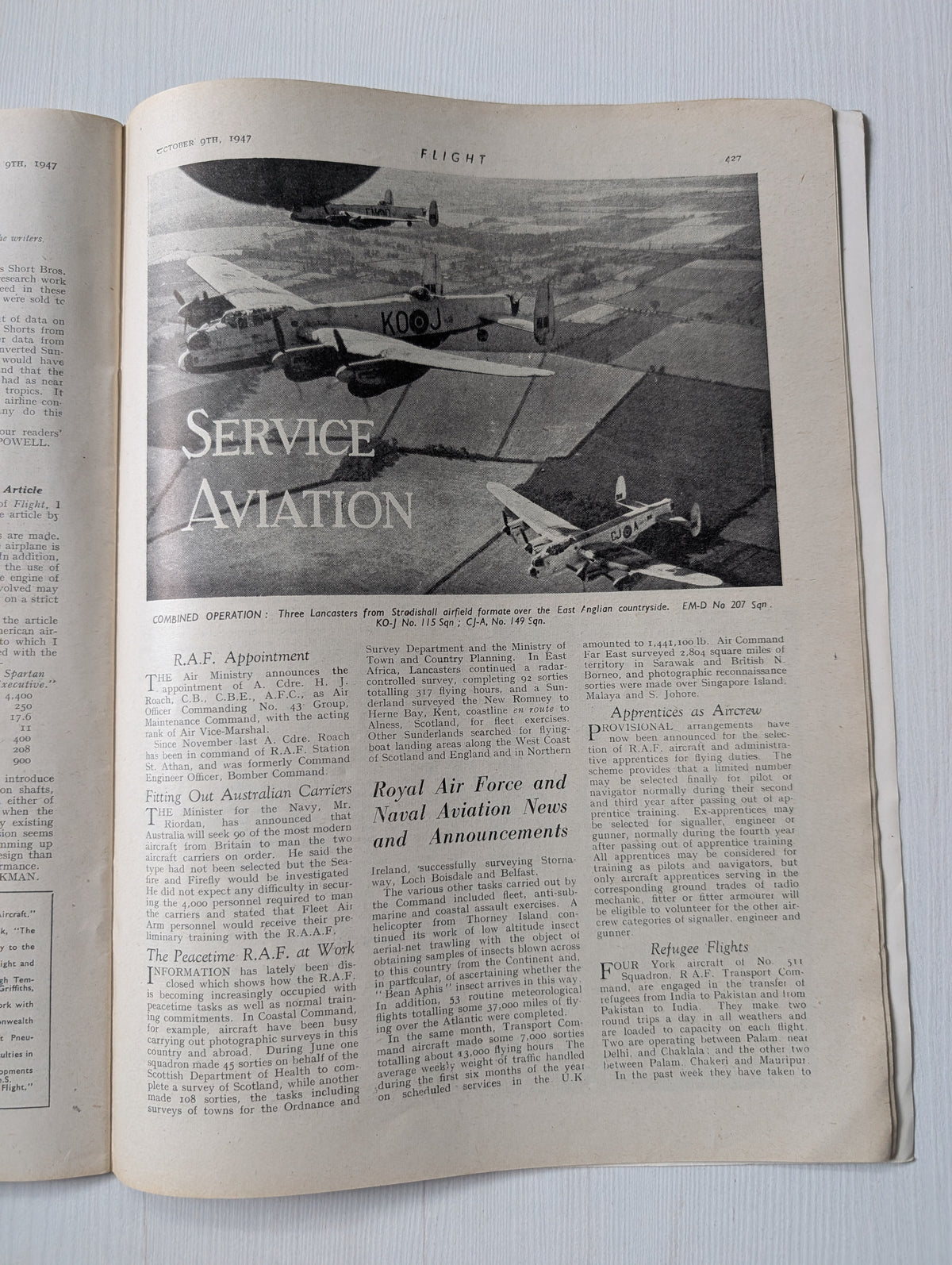 Flight and Aircraft Engineer Magazine No. 2024 - October 9th, 1947