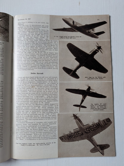 Flight and Aircraft Engineer Magazine No. 2021 - September 18th, 1947