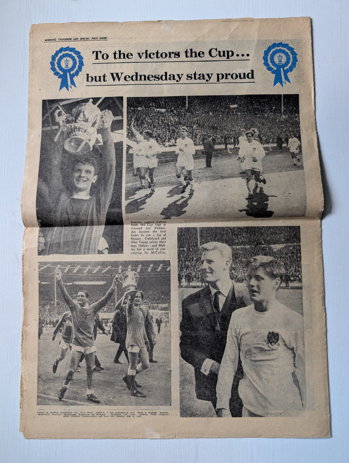 Morning Telegraph 1966 FA Cup Final Special - Sheffield Wednesday Vs Everton