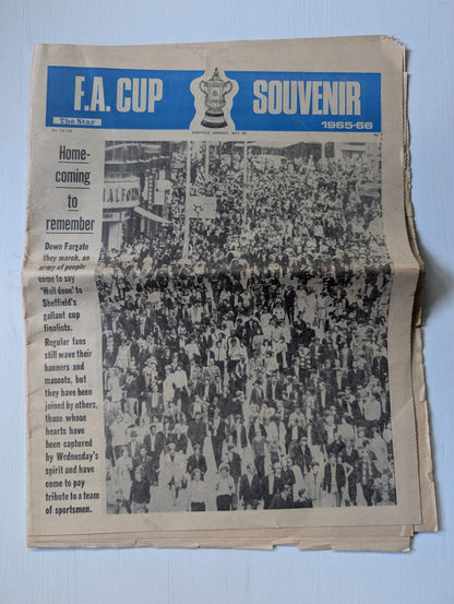 Sheffield Star Newspaper F.A. Cup Souvenir Issue 1965-66