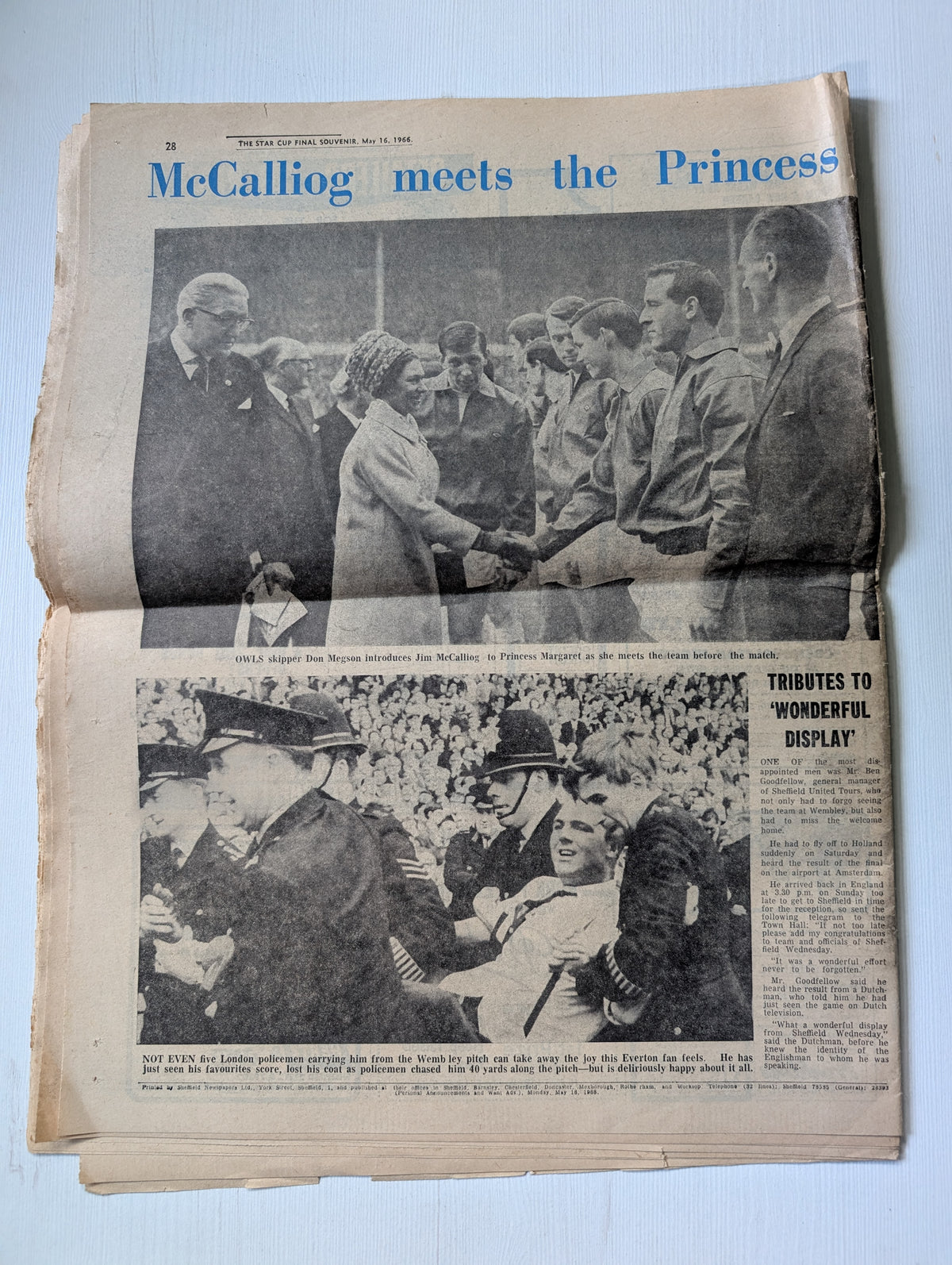 Sheffield Star Newspaper F.A. Cup Souvenir Issue 1965-66
