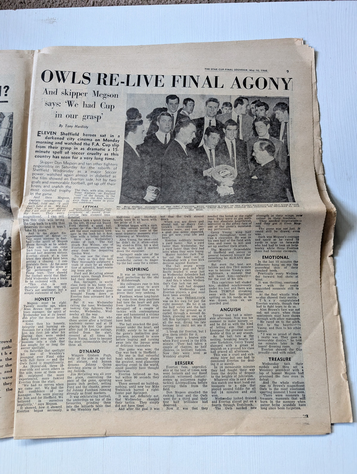 Sheffield Star Newspaper F.A. Cup Souvenir Issue 1965-66