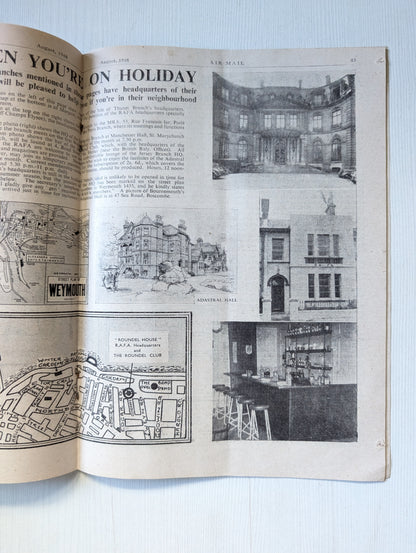 RAFA Journal Air Mail Magazine - August, 1948