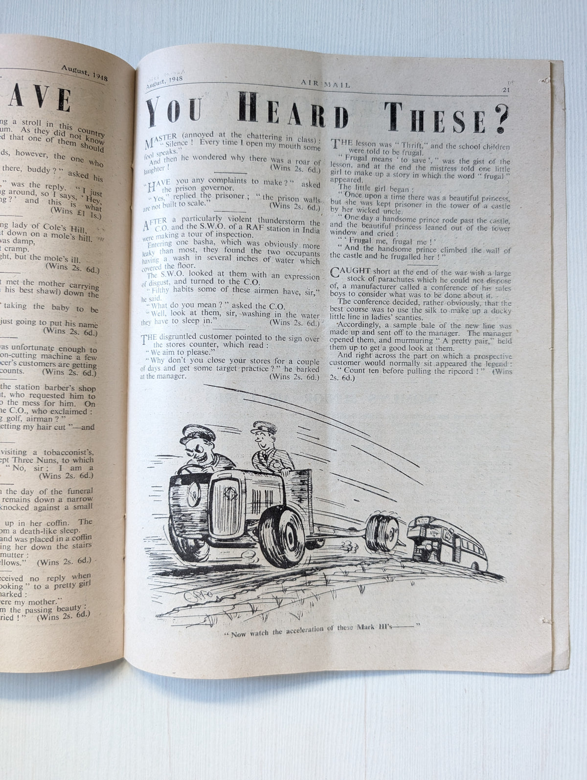 RAFA Journal Air Mail Magazine - August, 1948