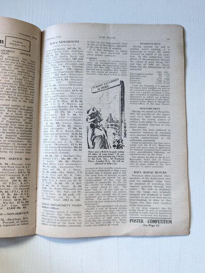 RAFA Journal Air Mail Magazine - February, 1948