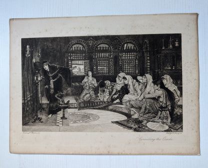 Antique "Consulting the Oracle" by John William Waterhouse Print - Unframed