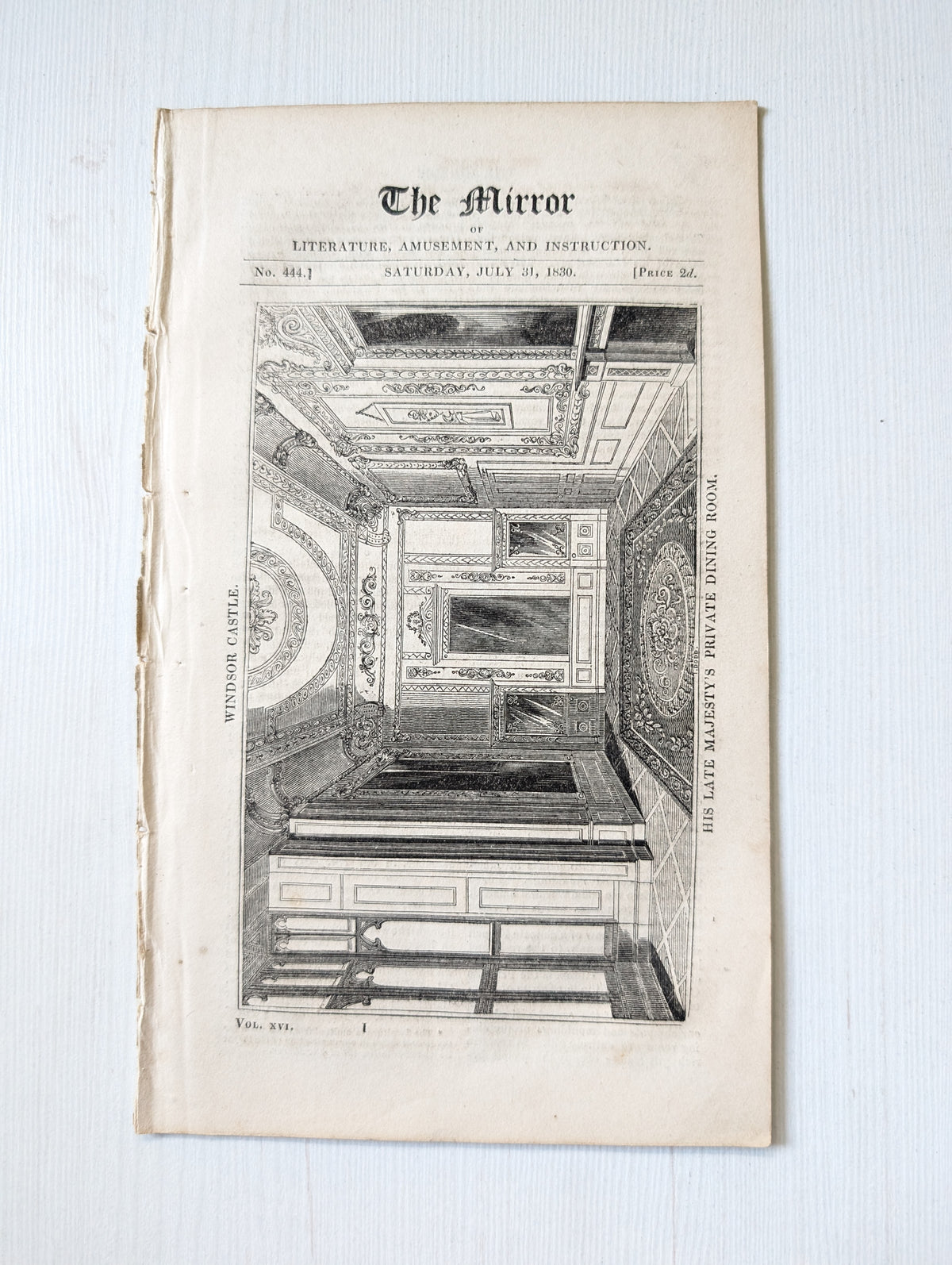 The Mirror of Literature, Amusement, and Instruction No. 444 - July 31, 1830