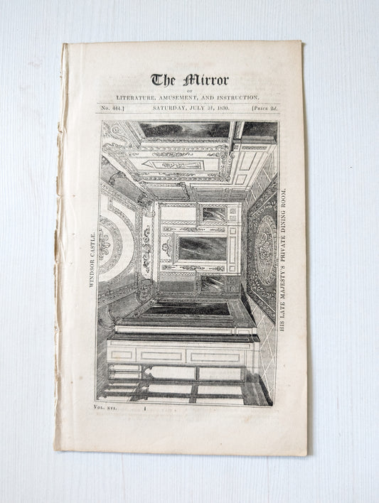 The Mirror of Literature, Amusement, and Instruction No. 444 - July 31, 1830