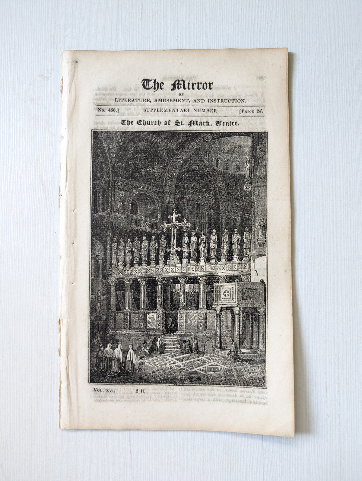 The Mirror of Literature, Amusement, and Instruction No. 466 - 1830