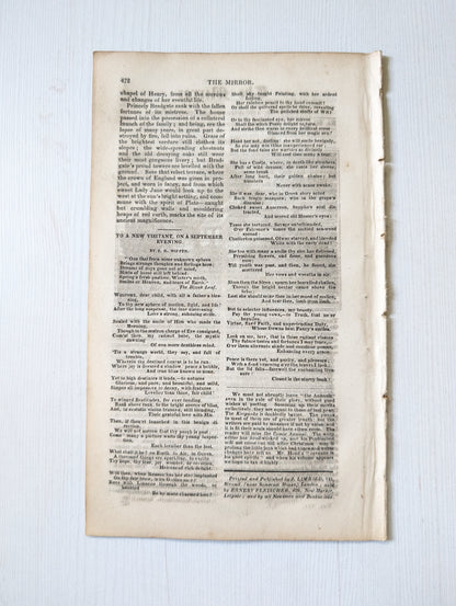 The Mirror of Literature, Amusement, and Instruction No. 466 - 1830
