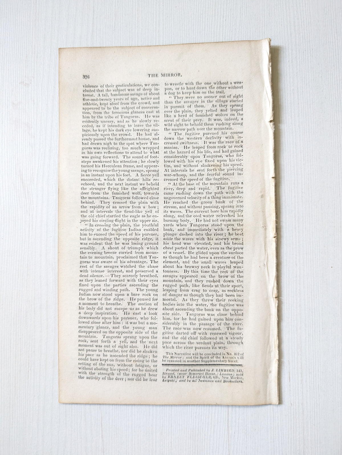 The Mirror of Literature, Amusement, and Instruction No. 460 - 1830