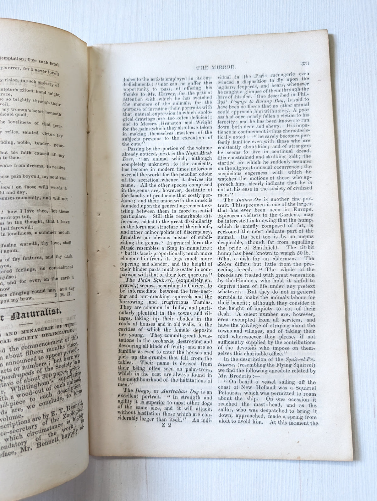 The Mirror of Literature, Amusement, and Instruction No. 458 - November 6, 1830