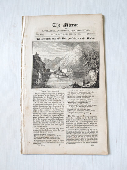 The Mirror of Literature, Amusement, and Instruction No. 455 - October 16, 1830
