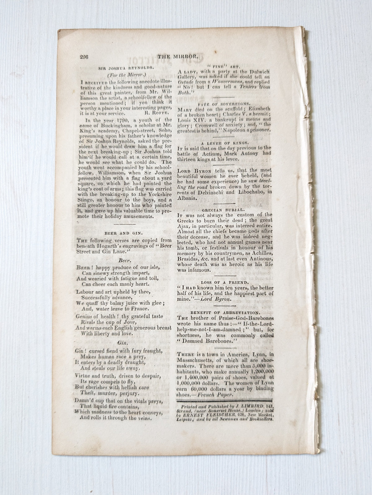 The Mirror of Literature, Amusement, and Instruction No. 455 - October 16, 1830